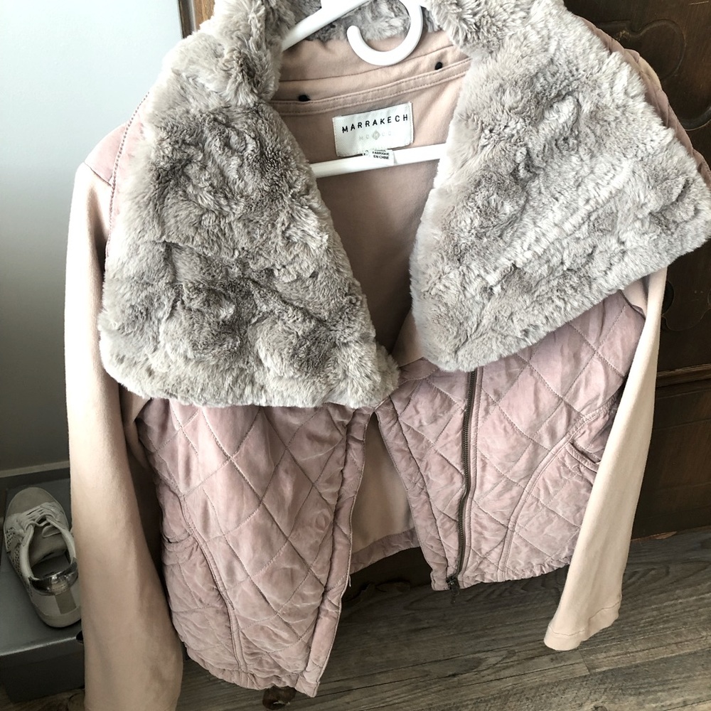 Anthropologie Quilted Aviator Jacket